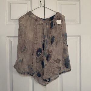 Zara Gray and Blue Patterned Shorts